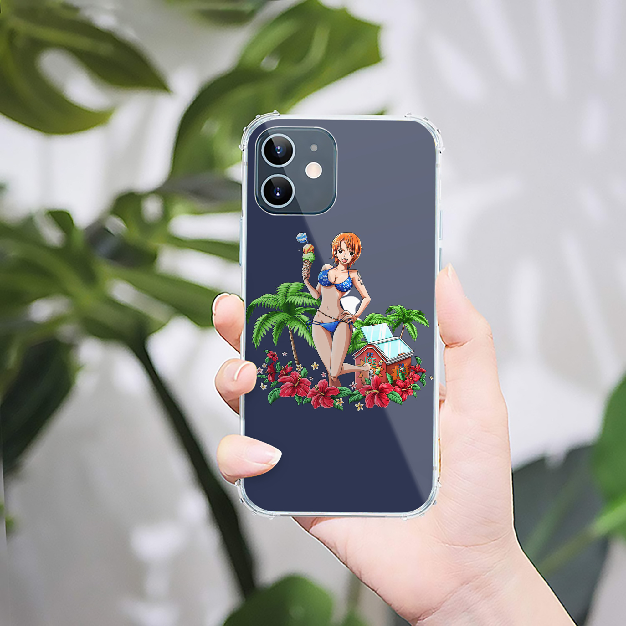 （画像用） ワンピース ナミ ONE PIECE Nami 【iPhone 12シリーズ対応】透明スマホケース（クリアソフトケース）
